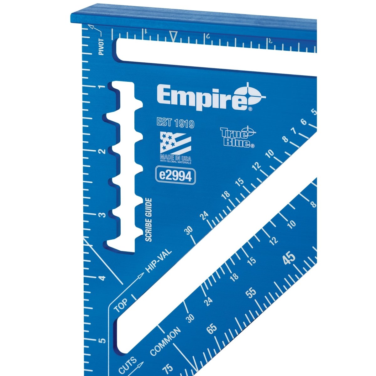 7" True Blue Laser Etched Rafter Square - AAA Industrial Supply