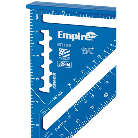 7" True Blue Laser Etched Rafter Square - AAA Industrial Supply