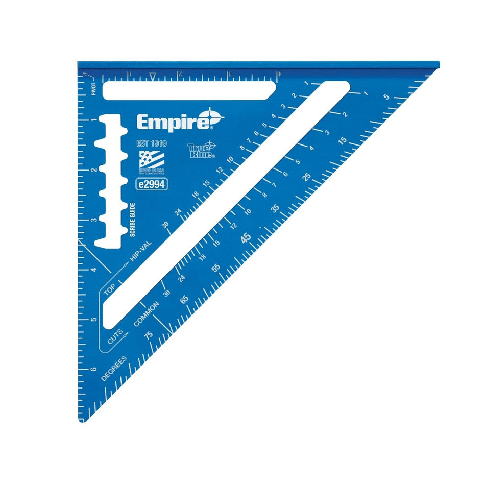 7" True Blue Laser Etched Rafter Square - AAA Industrial Supply