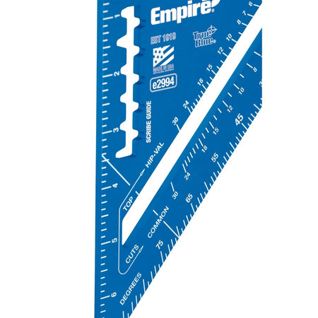 7" True Blue Laser Etched Rafter Square - AAA Industrial Supply