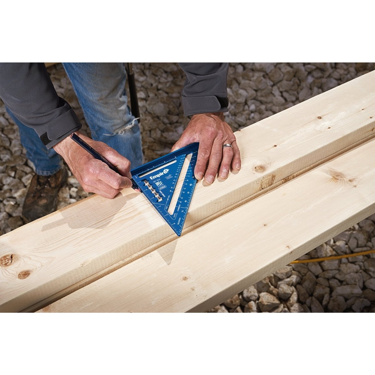 7" True Blue Laser Etched Rafter Square - AAA Industrial Supply