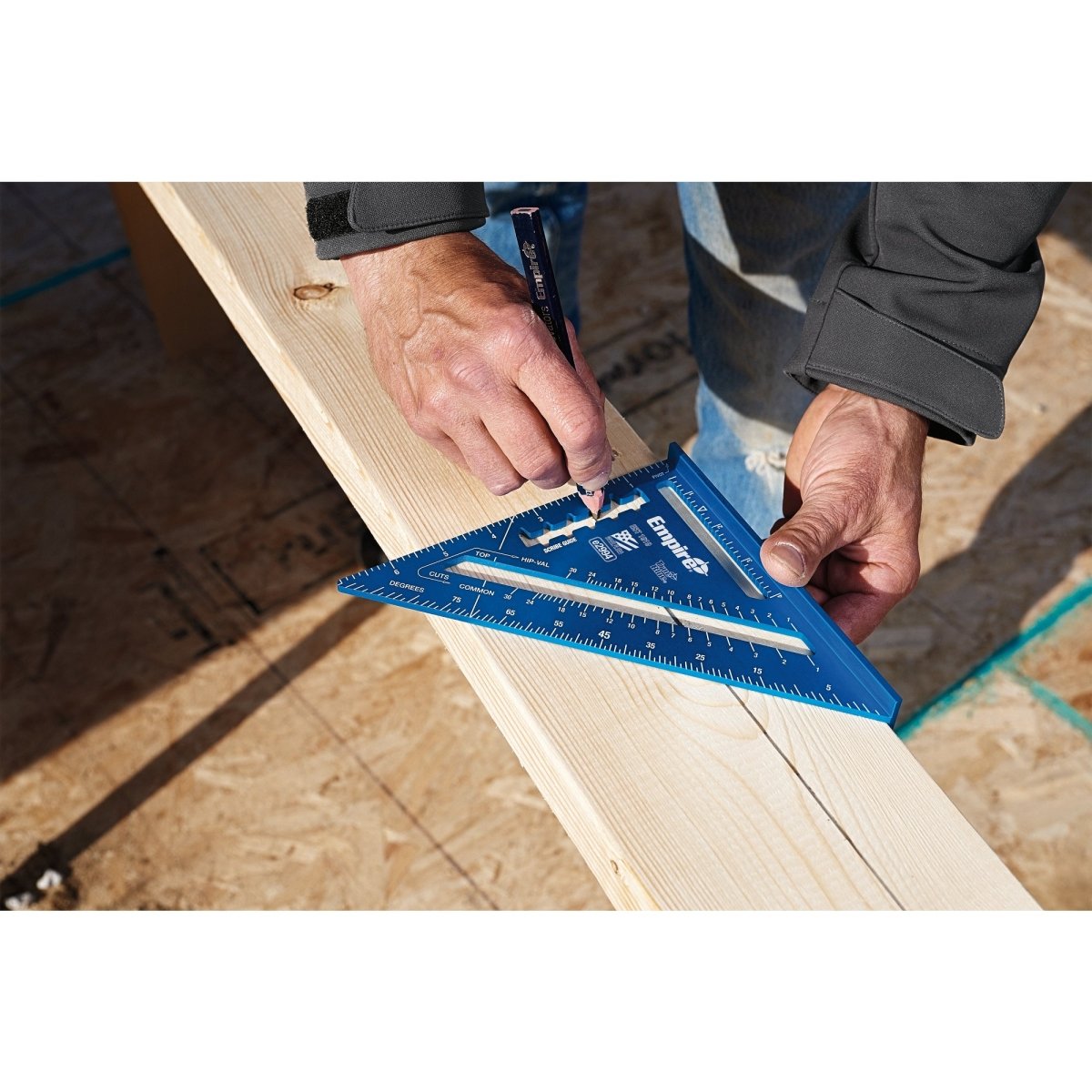 7" True Blue Laser Etched Rafter Square - AAA Industrial Supply