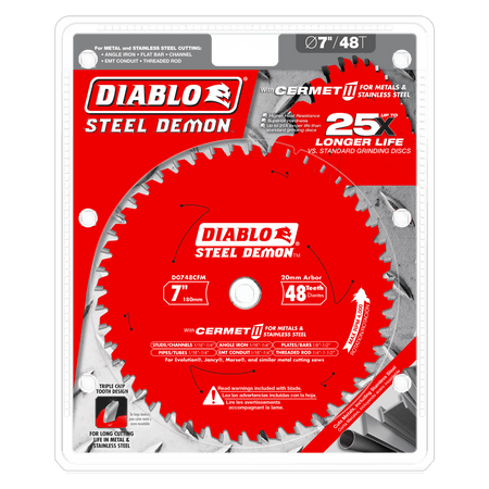 7" x 48 - Teeth Steel Demon™ Cermet II Saw Blade for Medium Metal - AAA Industrial Supply