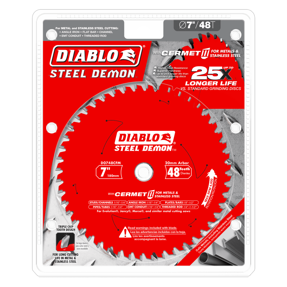 7" x 48 - Teeth Steel Demon™ Cermet II Saw Blade for Medium Metal - AAA Industrial Supply