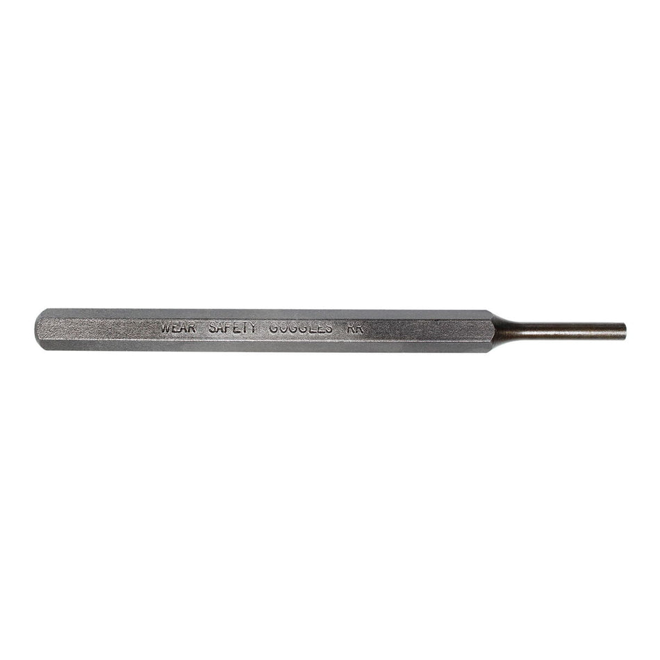 Mayhew Tools 71003 SAE Pin Punch, 5/32 x 1" Pin, 5" OAL x 5/16" Body, Shot Blast Finish