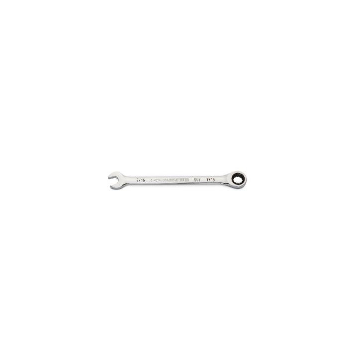 7/16" 90 - Tooth 12 Point Ratcheting Combination Wrench - AAA Industrial Supply