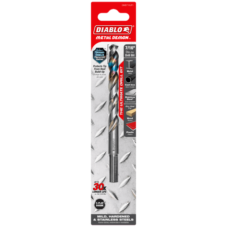 7/16" Metal Demon™ Drill Bit for Mild, Hardened and Stainless Steels - AAA Industrial Supply