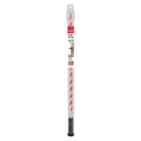 7/16" x 17 - 1/2" Auger Bit for Wood & Nail - Embedded Wood - AAA Industrial Supply