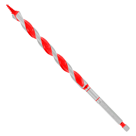 7/16" x 7 - 1/2" Auger Bit for Wood & Nail - Embedded Wood - AAA Industrial Supply