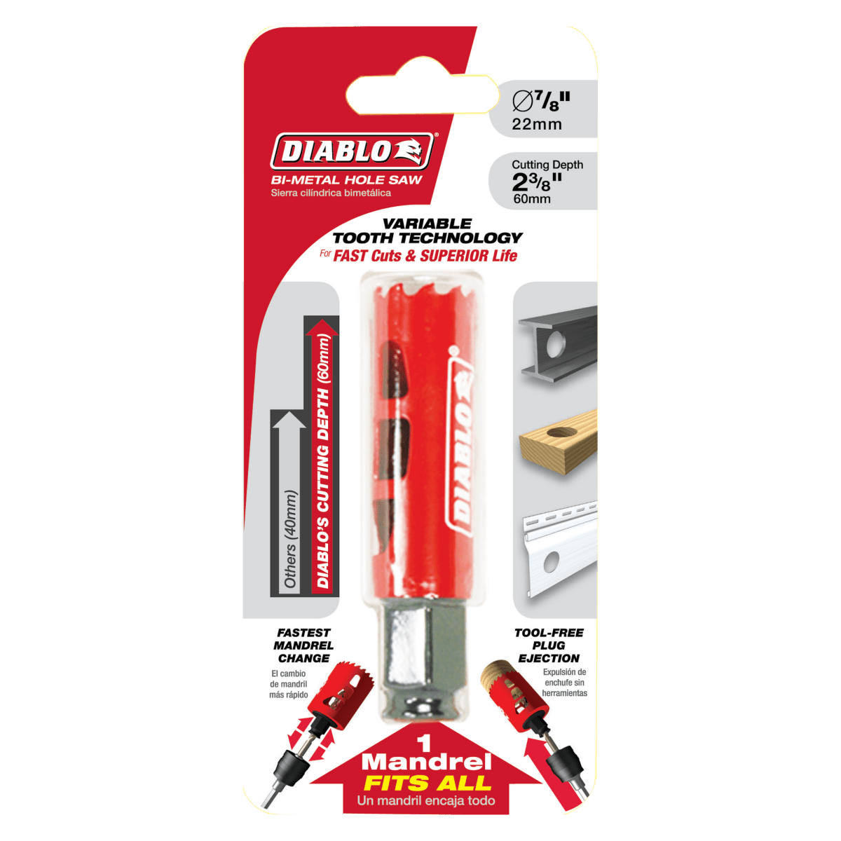 7/8" Bi - Metal Hole Saw - AAA Industrial Supply