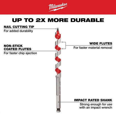 7/8" x 6" Ship Auger Bit - AAA Industrial Supply