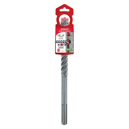 7/8" x 8" x 13" Rebar Demon™ SDS - Max 4 - Cutter Full Carbide Head Hammer Drill Bit - AAA Industrial Supply