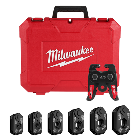 Milwaukee ¼” – 7/8” ZoomLock MAX® & >B< MaxiPro® Pivoting Press Ring Kit for M18™ FORCE LOGIC™ Press Tool