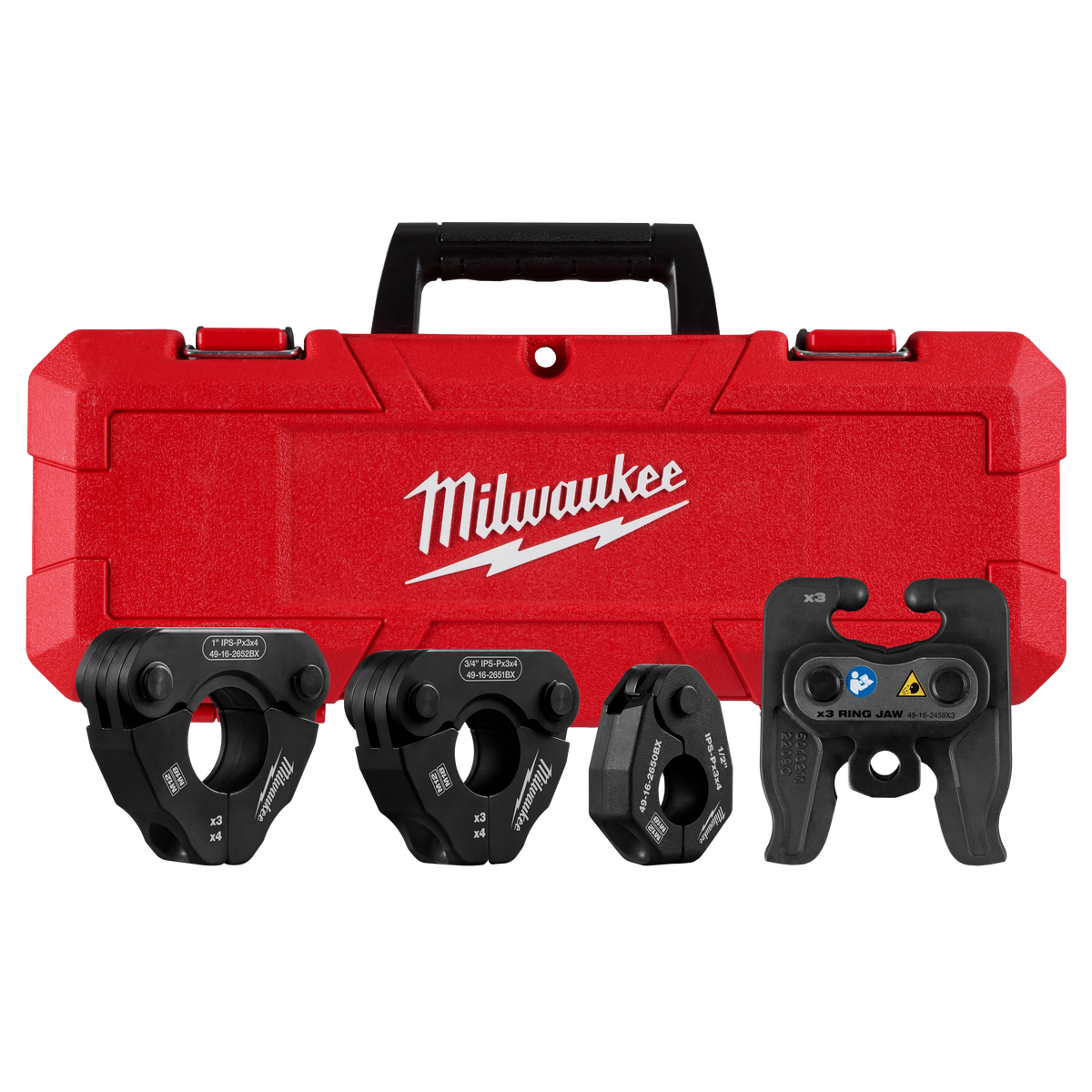 Milwaukee 1/2" - 1" IPS-P Pivoting Press Ring Kit for M12™ FORCE LOGIC™ Press Tool