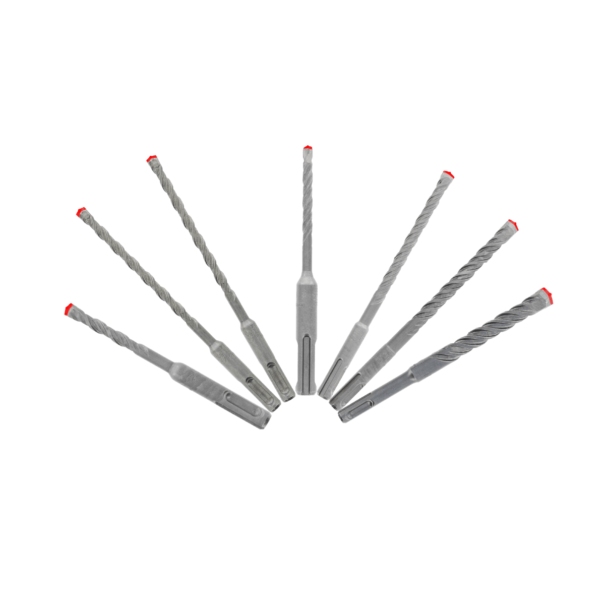 7pc Rebar Demon™ SDS - Plus 4 - Cutter Full Carbide Head Hammer Bit Set (7 - pc) - AAA Industrial Supply