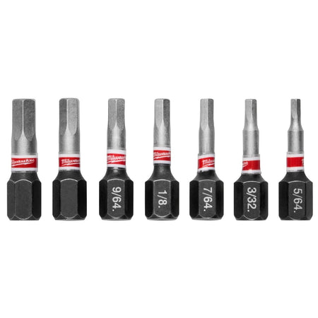 7PC SHOCKWAVE™ Impact Duty 1" Hex Security Insert Bit Set - AAA Industrial Supply