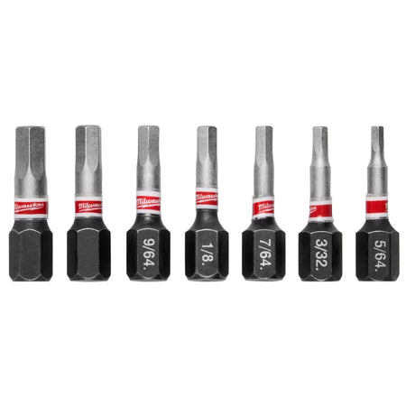 7PC SHOCKWAVE™ Impact Duty 1" Hex Security Insert Bit Set - AAA Industrial Supply