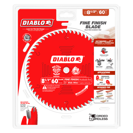 8 - 1/2" x 60 - Teeth Fine Finish Saw Blade for Wood - AAA Industrial Supply