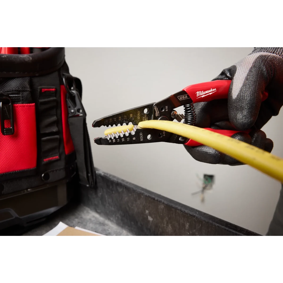 8-20 AWG Dipped Grip Wire Stripper & Cutter (USA) - AAA Industrial Supply