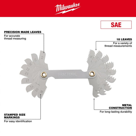 8 - 44 TPI SAE Thread Gauge - AAA Industrial Supply