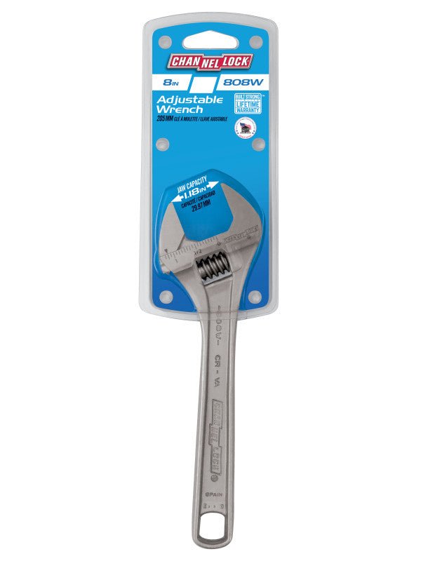 8" Channellock Adjustable Wrench - AAA Industrial Supply