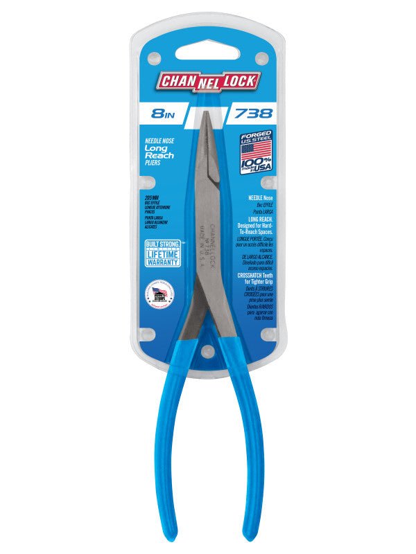 8" Channellock Needle Nose Long Reach Pliers - AAA Industrial Supply