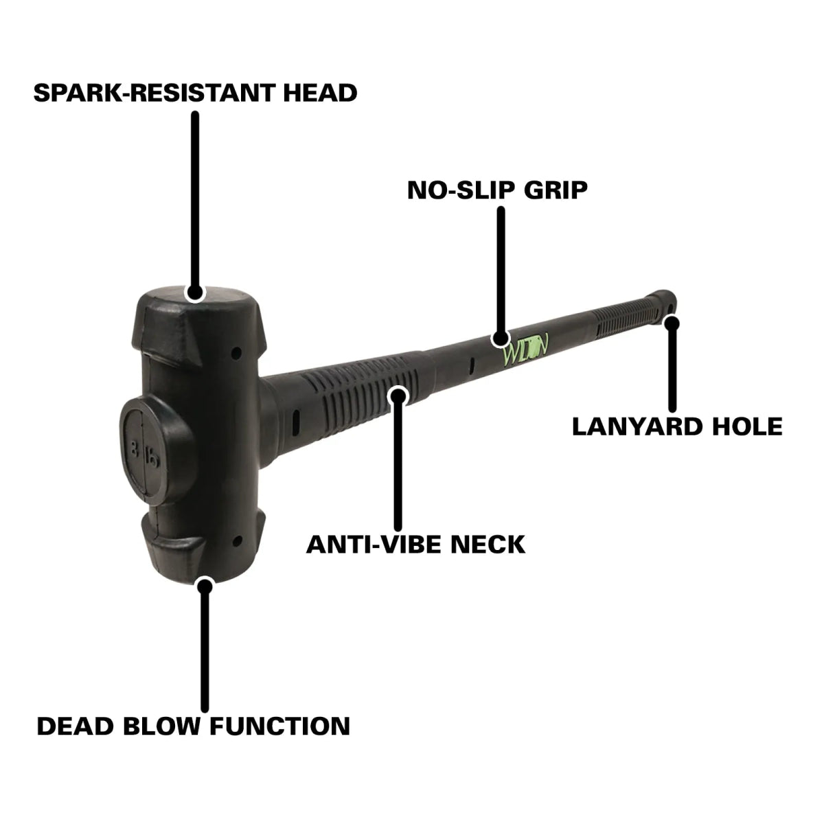 8 Lb 30 BASH Dead Blow Hammer - AAA Industrial Supply
