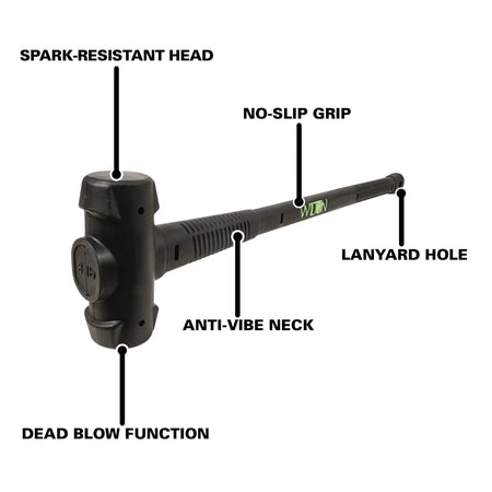 8 Lb 30 BASH Dead Blow Hammer - AAA Industrial Supply