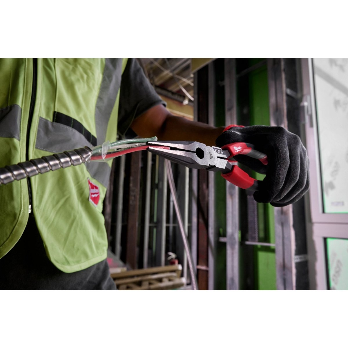 8" Long Nose Comfort Grip Pliers (USA) - AAA Industrial Supply