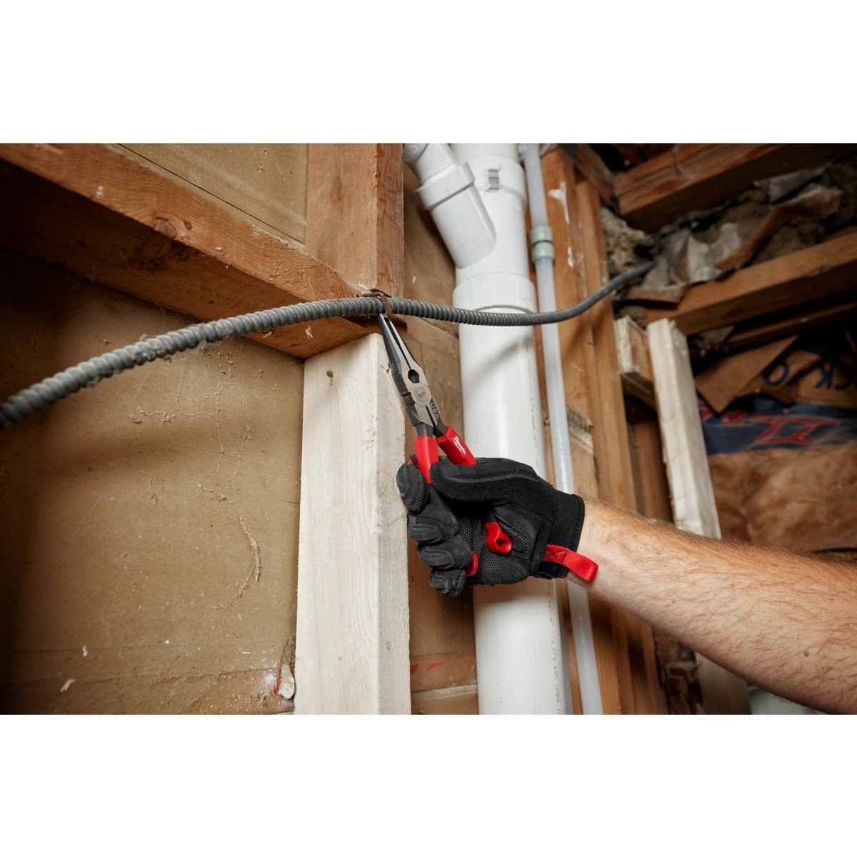 8" Long Nose Comfort Grip Pliers (USA) - AAA Industrial Supply