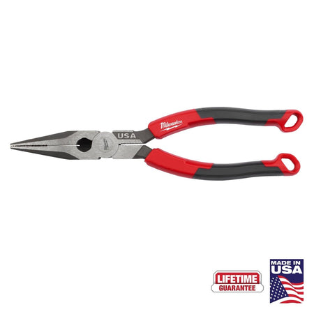 8" Long Nose Comfort Grip Pliers (USA) - AAA Industrial Supply