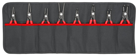 8 Pc Precision Snap Ring Pliers Set in Tool Roll - AAA Industrial Supply