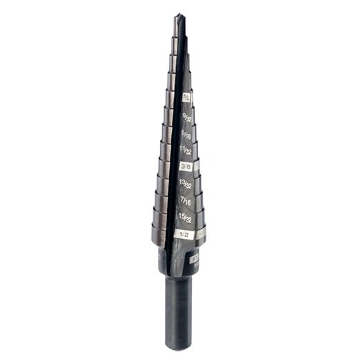 8 Step Drill Bit, 1/2" - 1" by 1/16" - AAA Industrial Supply