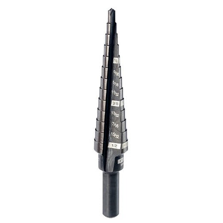 8 Step Drill Bit, 1/2" - 1" by 1/16" - AAA Industrial Supply