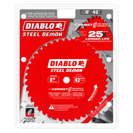 8" x 42 - Teeth Steel Demon™ Cermet II Saw Blade for Thick Metal - AAA Industrial Supply