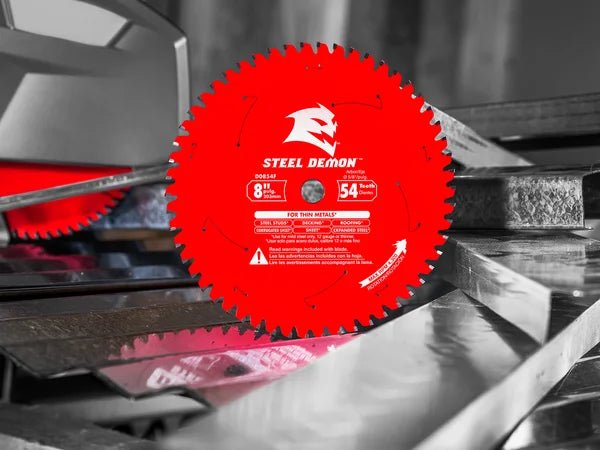 8" x 54 - Teeth Steel Demon™ Saw Blade for Thin Metal - AAA Industrial Supply