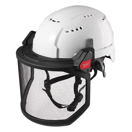 BOLT™ Full Face Shield - Metal Mesh (Compatible with Milwaukee® Safety Helmets & Hard Hats)