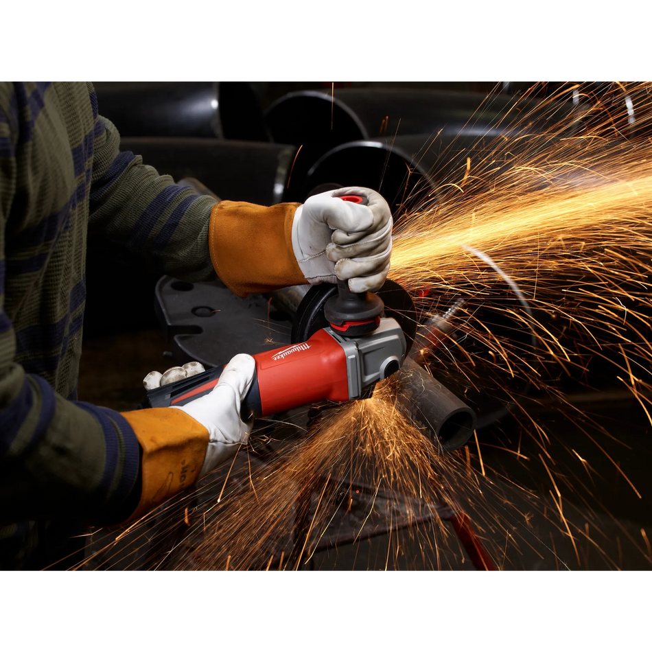13 Amp 6"   Small Angle Grinder  Paddle, Lock-On
