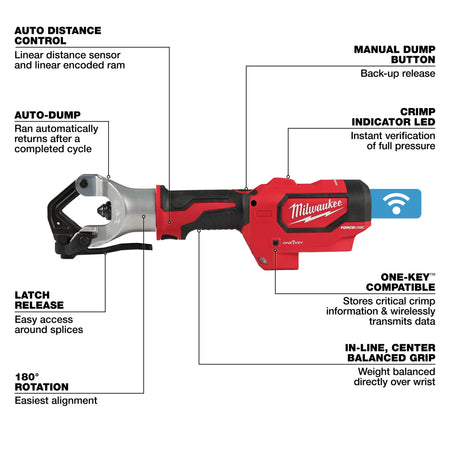 Milwaukee M18™ FORCE LOGIC™ 750 MCM Dieless Crimper