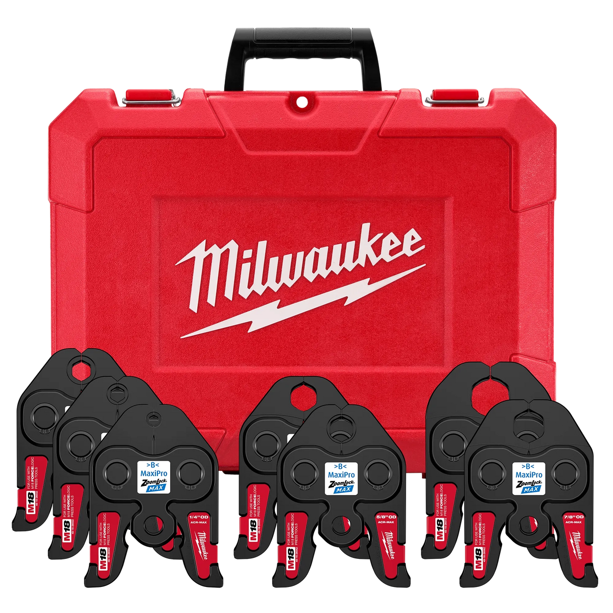 Milwaukee ¼”- 1-1/8” ZoomLock® MAX Press Jaw Kit for M18™ FORCE LOGIC™ Press Tools