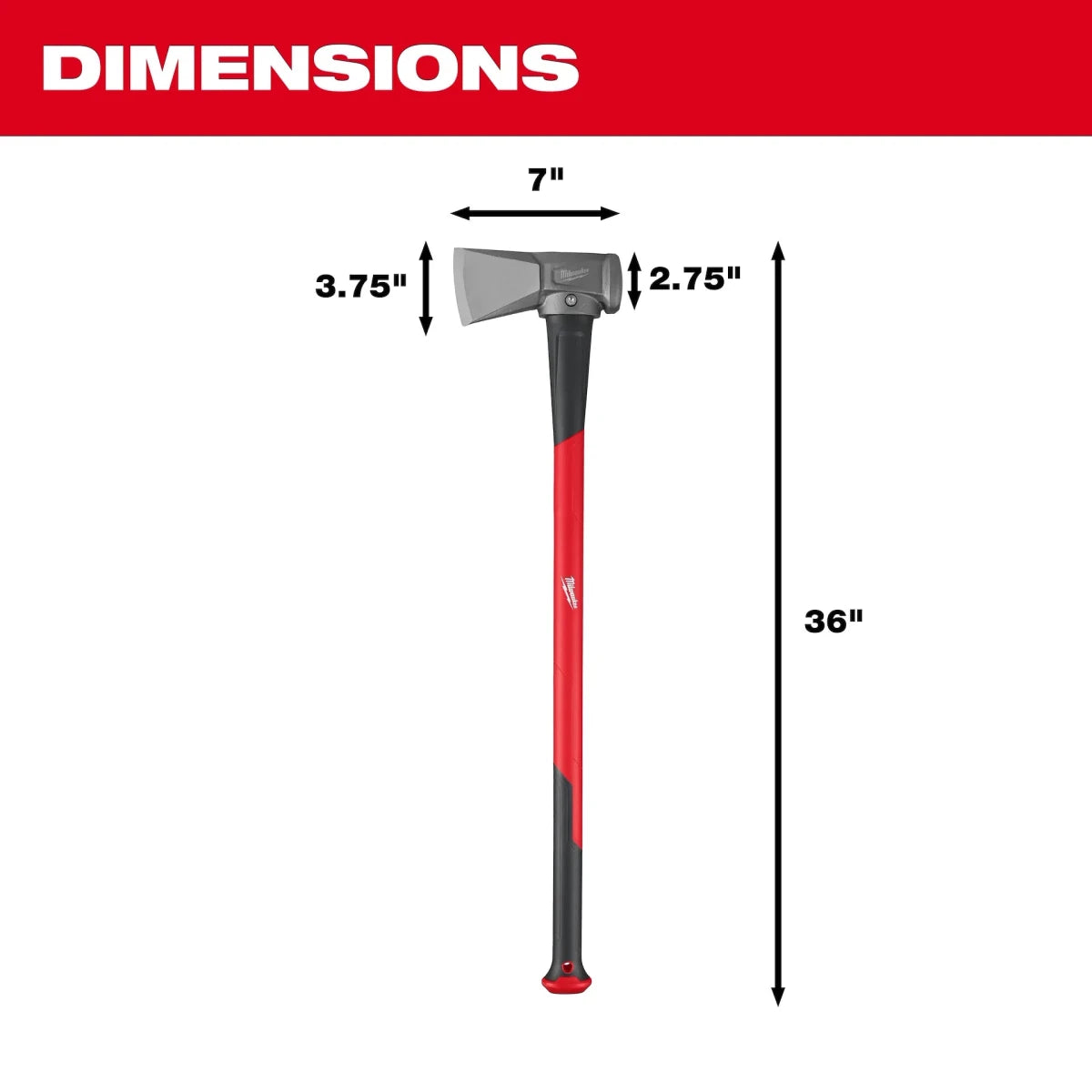 8lb Splitting Maul (36" Handle) - AAA Industrial Supply