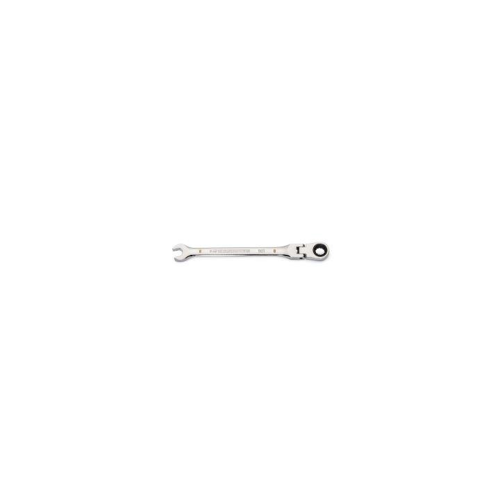 8mm 90 - Tooth 12 Point Flex Head Ratcheting Combination Wrench - AAA Industrial Supply