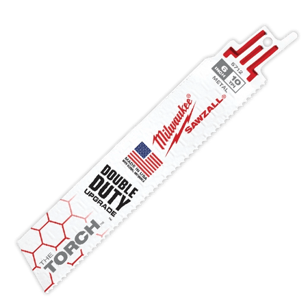 9" 10 TPI TORCH™ SAWZALL® Blade for Thick Metal (25 PK) - AAA Industrial Supply