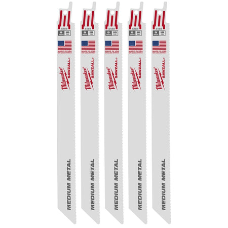 9" 18 TPI SAWZALL® Blade for Medium Metal (5 PK) - AAA Industrial Supply