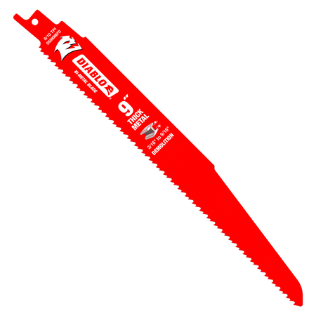 9" 8/10TPI Bi - Metal Reciprocating Saw Blades for Thick Metal (5 - pk) - AAA Industrial Supply