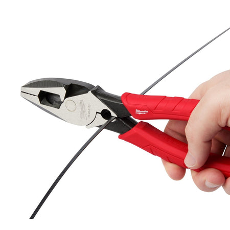 9" Comfort Grip High Leverage Lineman's Pliers w/ Crimper - AAA Industrial Supply
