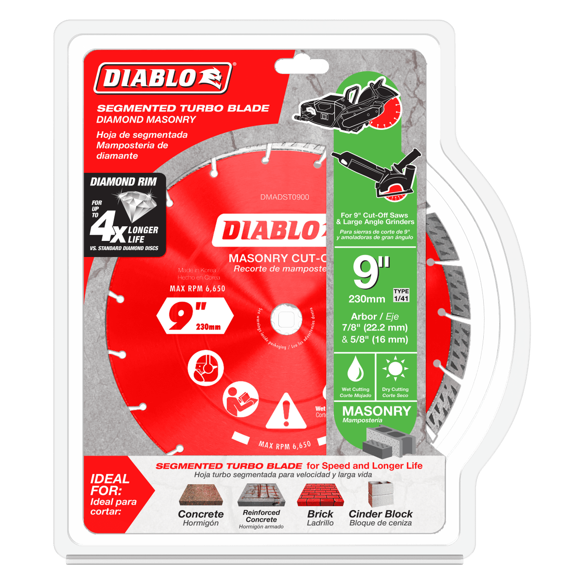 9" Diamond Segmented Turbo Masonry Cut - Off Blade - AAA Industrial Supply