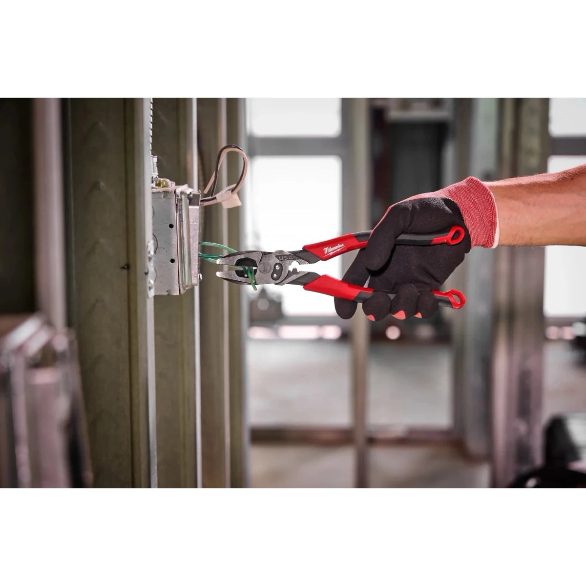 9" Lineman's Comfort Grip Pliers w/ Crimper and Bolt Cutter (USA) - AAA Industrial Supply