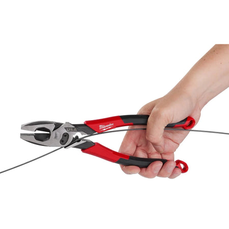 9" Lineman's Comfort Grip Pliers w/ Crimper and Bolt Cutter (USA) - AAA Industrial Supply