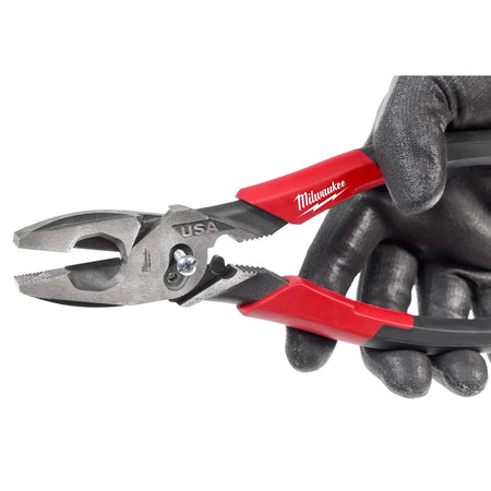 9" Lineman's Comfort Grip Pliers w/ Crimper and Bolt Cutter (USA) - AAA Industrial Supply